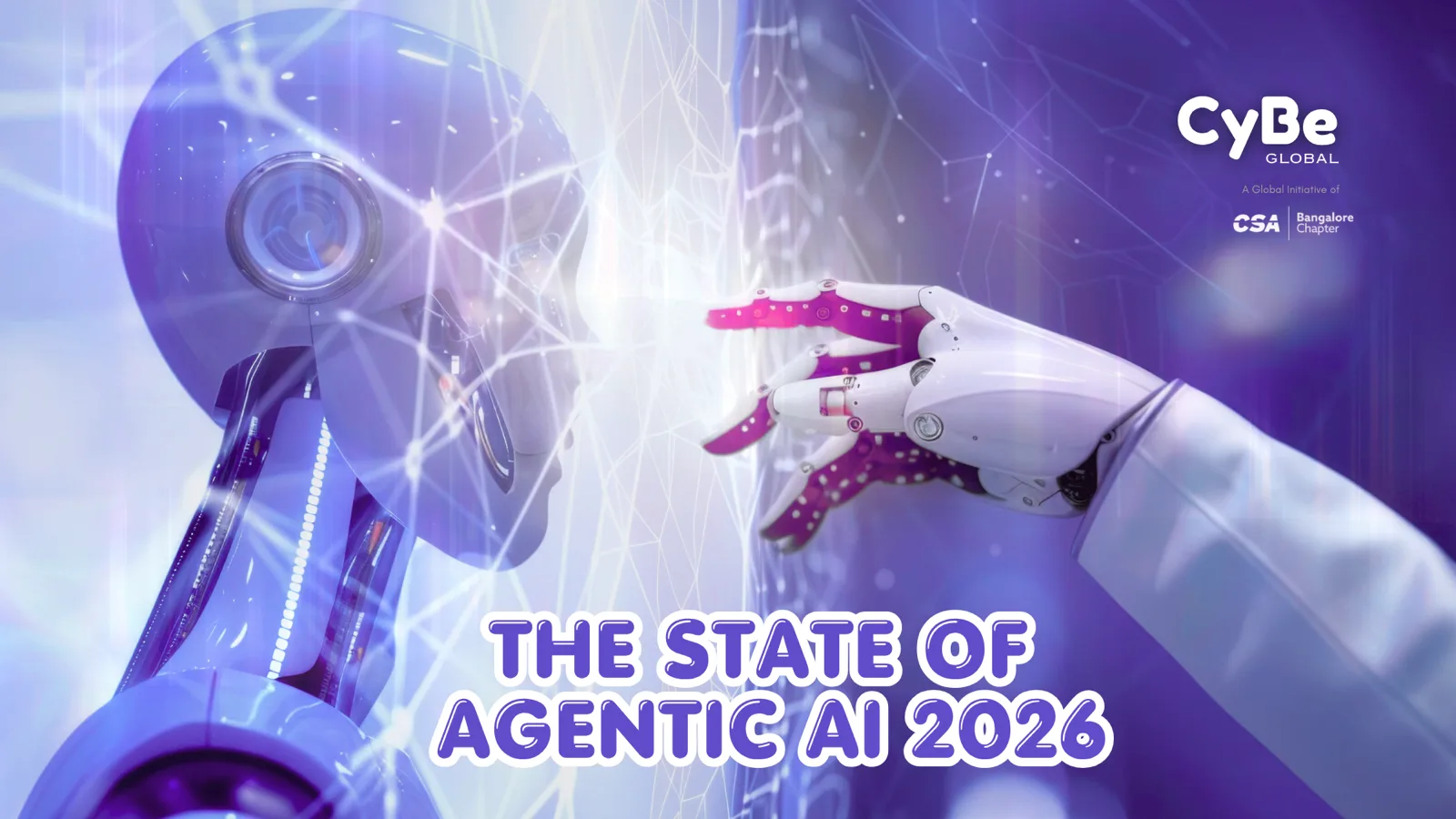 Promotional artwork for The State of Agentic AI 2026